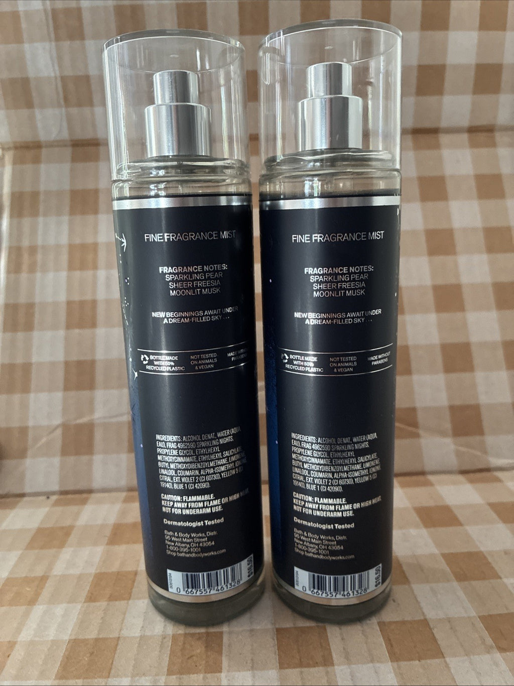 Set of 2 Sapphire Moon Fine Fragrance Body Mists - 8oz each