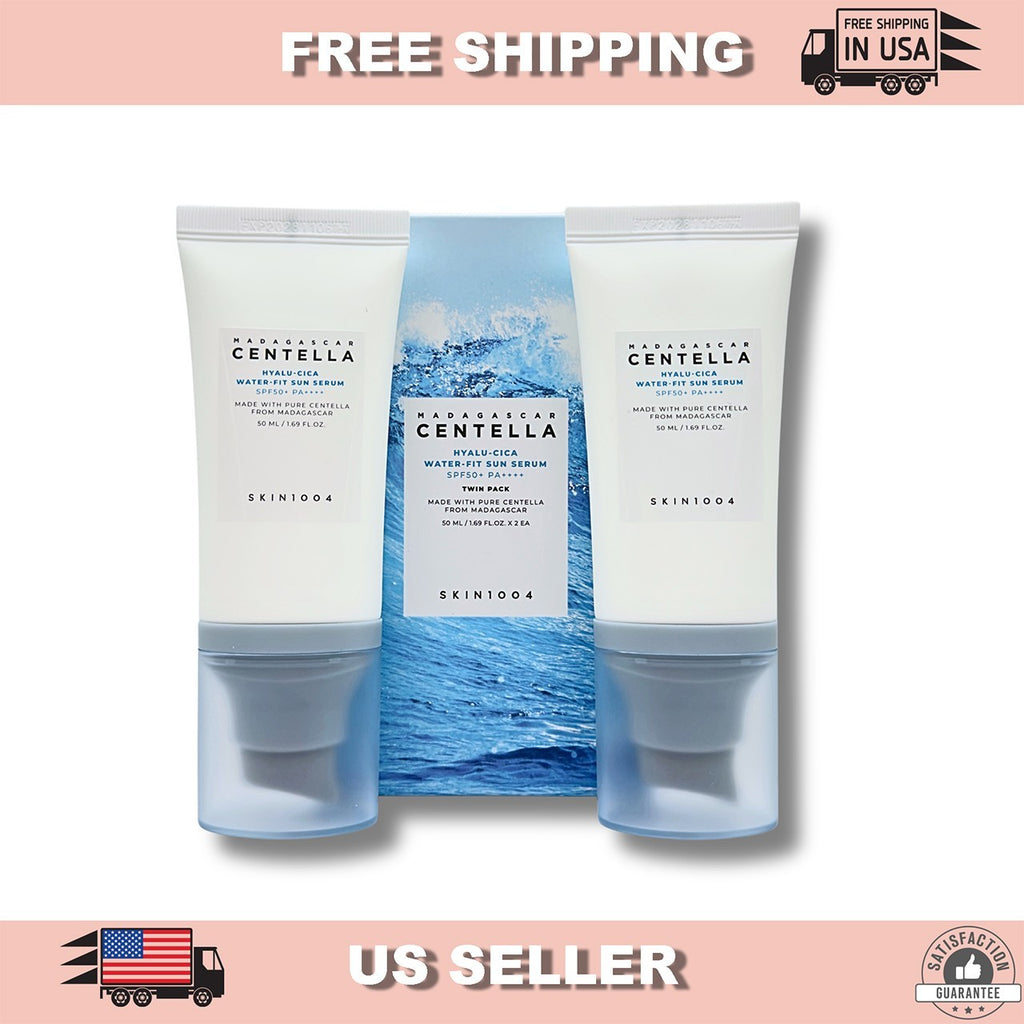 SPF50+ Hydrating Sun Serum Twin Pack for Sensitive Skin - Water-Based, Lightweight Protection