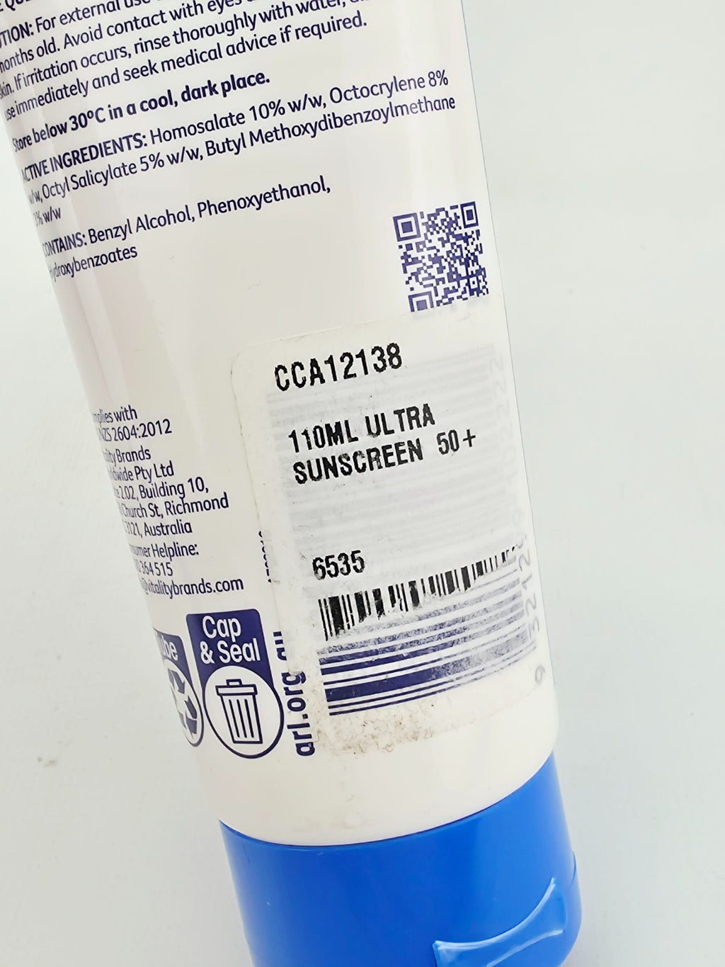 Sunscreen SPF 50 Protective Lotion 110ml - Broad Spectrum Sunblock