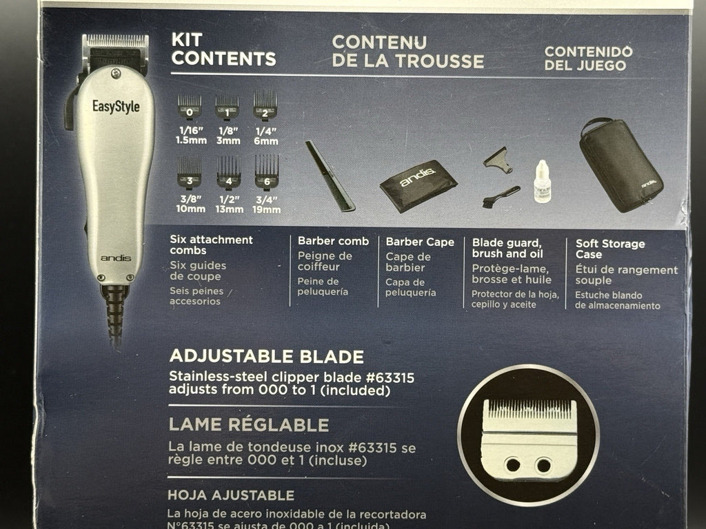 Andis Easystyle Adjustable Stainless Steel Hair Clipper with Magnetic Motor