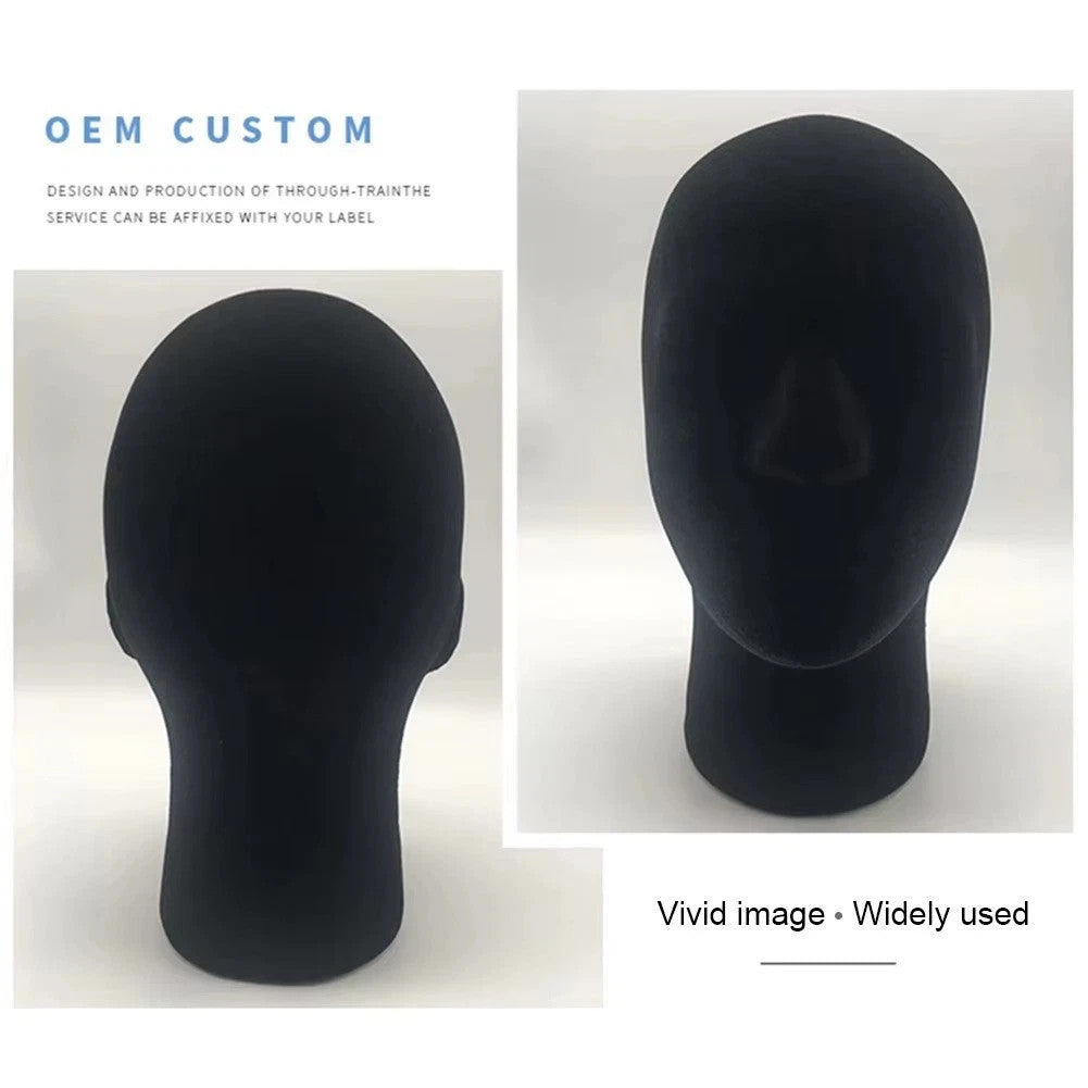 Male Foam Mannequin Head for Wigs Hats Glasses Display Stand