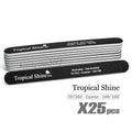 Tropical Shine Nail File 100/180 Grit 25 Pack Coarse/Medium Nail Tools
