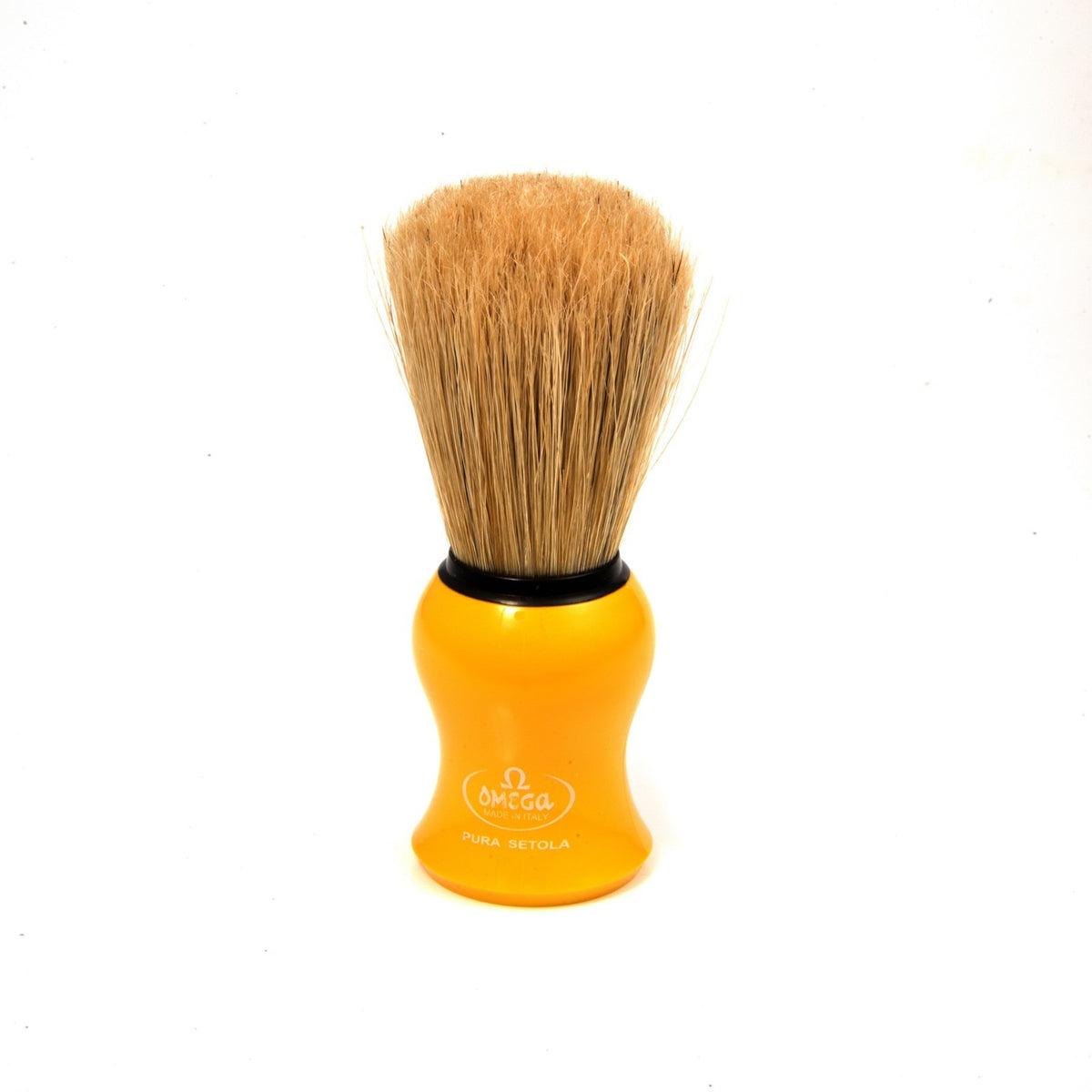 Natural Bristle Shaving Brush with Multi-Color Handle - 4.25 Inches Tall
