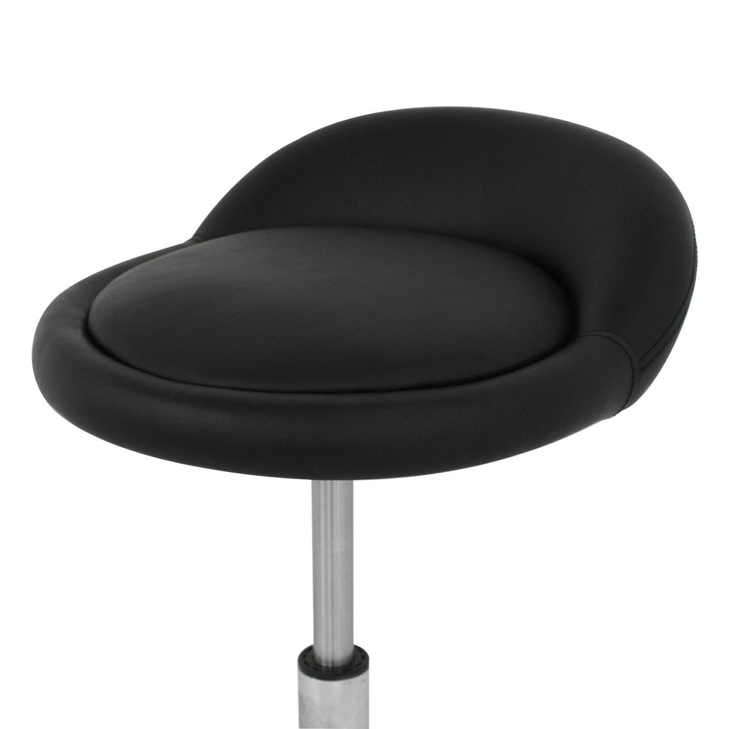 Adjustable Salon & Spa Rolling Stool with Backrest - Hydraulic Height & 360° Swivel