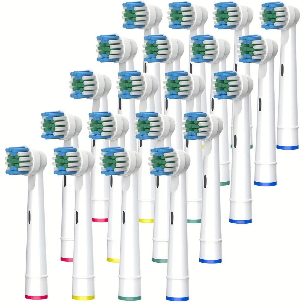 Electric Toothbrush Replacement Heads Compatible with Oral-B Braun - Pack of 4, 12, 16, 20