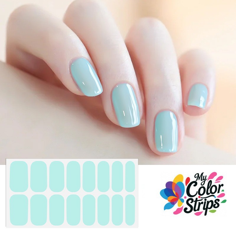 Full Size Nail Wraps Set - Solid Color Self-Adhesive Nail Stickers for Manicure