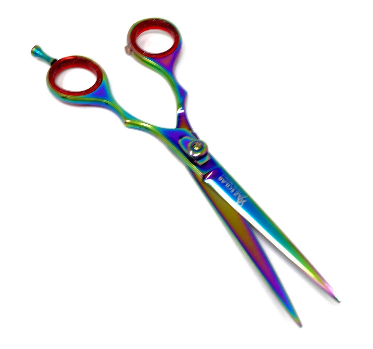 Professional German Hair Cutting Scissors 6.5 Inch Multi Color Titanium Coated Shears