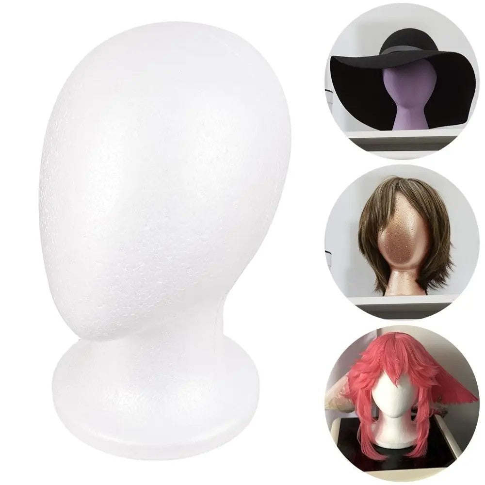 Male Foam Mannequin Head Display Stand for Hats Wigs Glasses