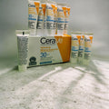 CeraVe Hydrating Mineral Sunscreen Pack - Lightweight SPF 50, 15 Bottles