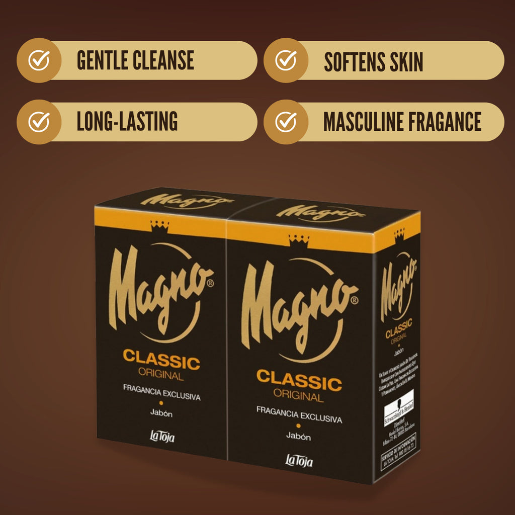 Men's Classic Bar Soap 4-Pack - Masculine Scent, 100g