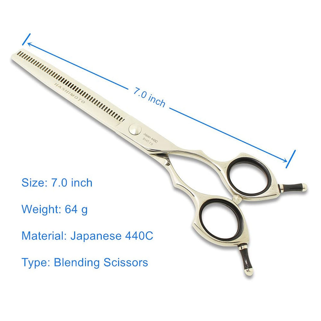 Dog Blending Shears 7-inch Texturizing Scissors for Grooming - 45 Teeth