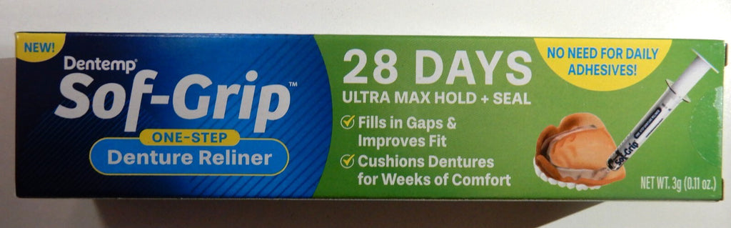 Denture Reliner Kit for Comfortable Fit - Sof-Grip 3-Pack, 0.11 Oz
