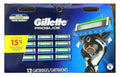 Gillette Proglide Razor Blades Refill Cartridges - Fits Fusion Power, 12 Pack