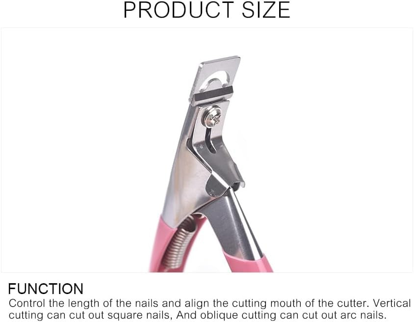 Professional Acrylic Nail Clippers - Stainless Steel False Nail Cutter