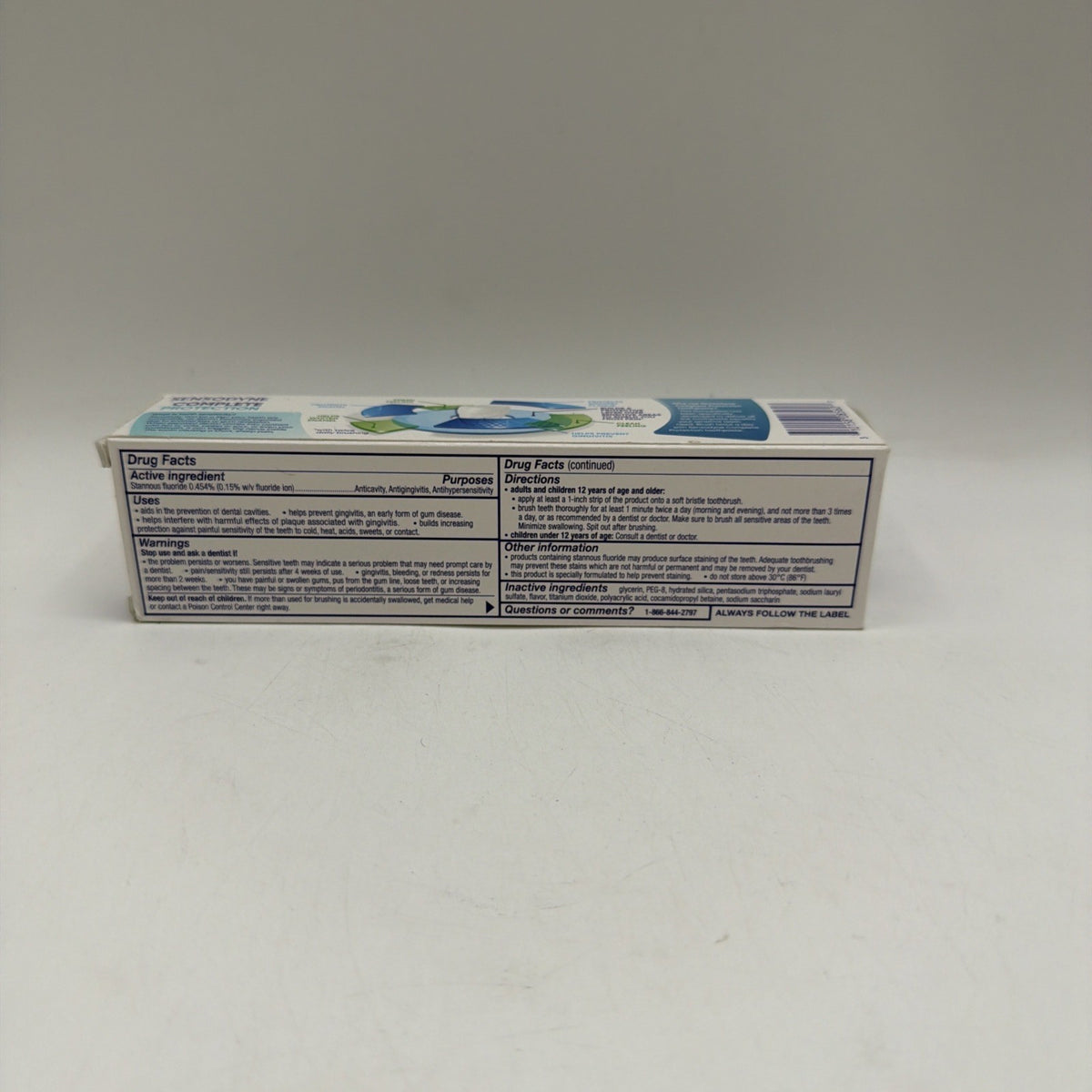 Sensitive Toothpaste for Gum Health & Enamel Protection - 3.4 oz