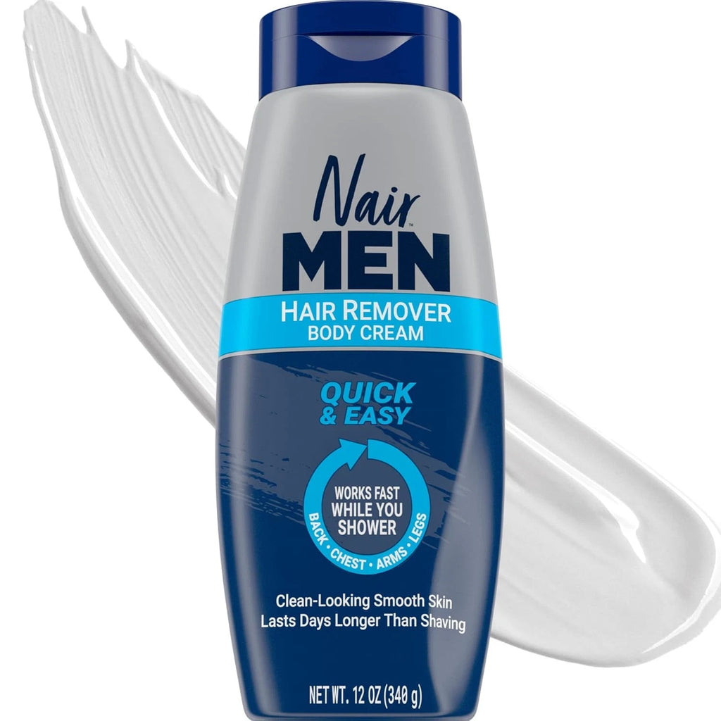 Men's Hair Removal Cream 12oz - Painless Body Hair Removal for Chest, Back, Arms & Legs