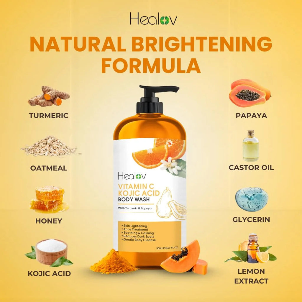 Kojie San Skin Brightening Soap - Body Wash for Hyperpigmentation & Dark Spots