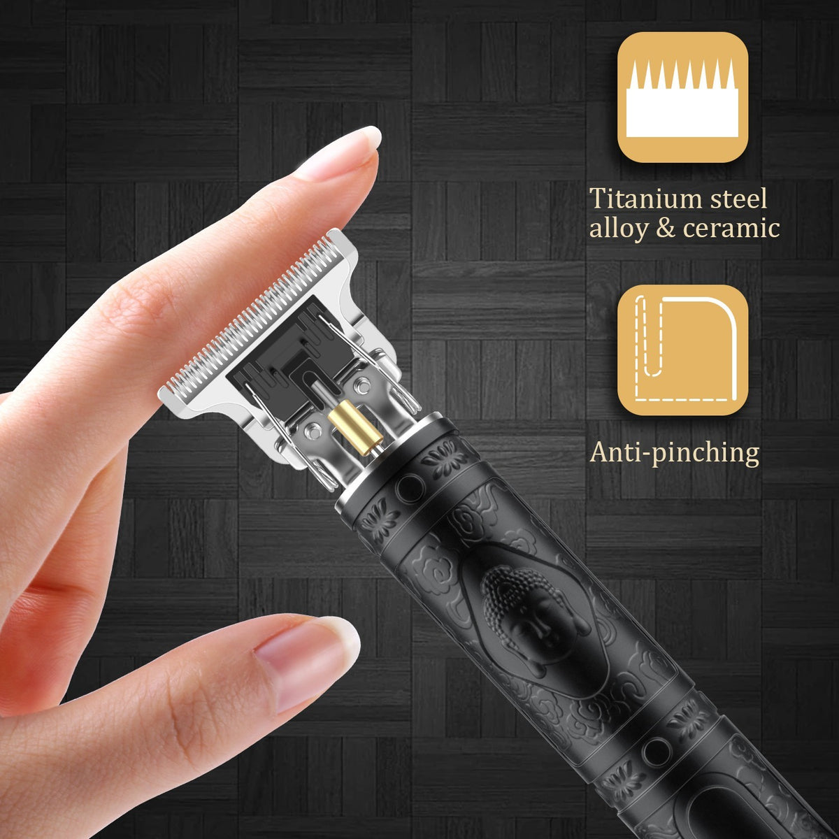 Cordless LCD Hair Clipper for Men and Beard Trimmer - Professional Grooming Tool