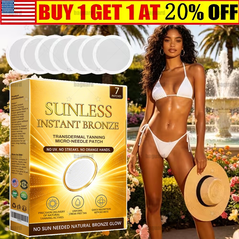 Sunless Natural Glow Tanning Patches for a Gradual Bronze Tan - Rich in Antioxidants
