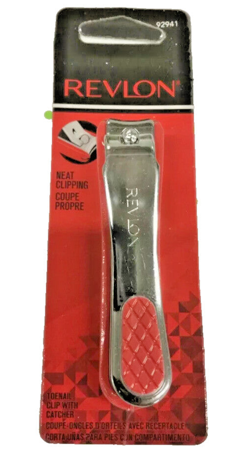Toenail Clipper with Catcher - Revlon Nail Care Tool for Accurate Trimming