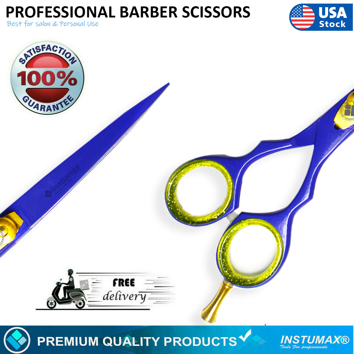 Professional German Hair Cutting Scissors for Barbers - High Precision Shears