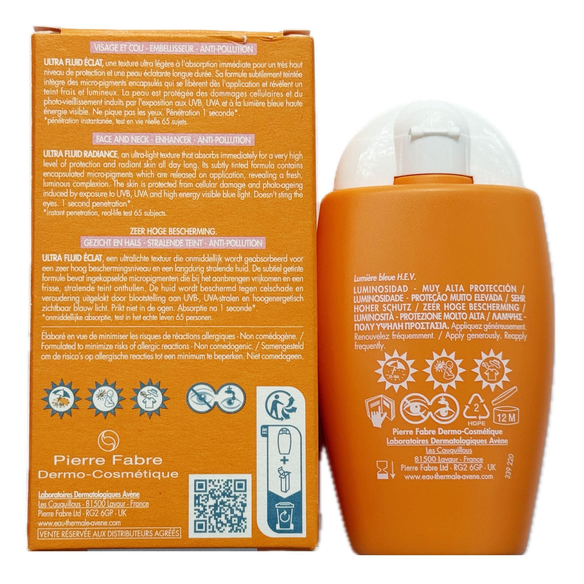 Avene Ultra Fluid Radiance SPF 50+ Sunscreen with Quick Absorption 50ml