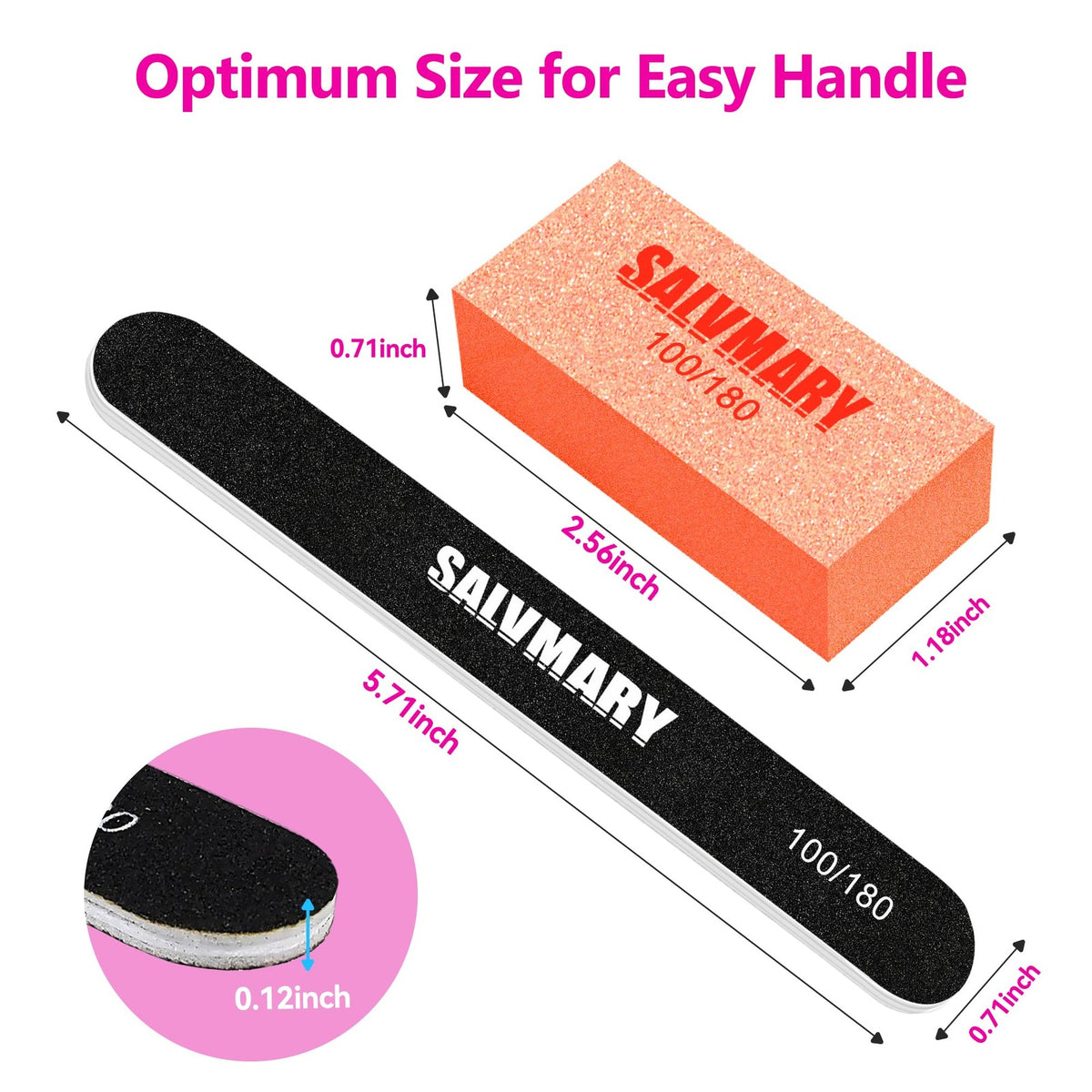 Double Sided Nail Files & Buffers Set - 4 Pcs Professional Manicure Kit