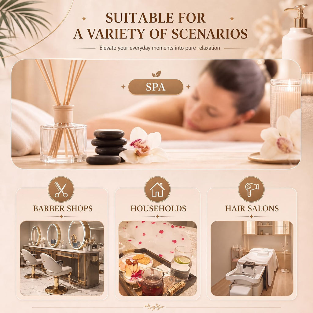 Head Spa Equipment with Water Circulation System for Shampoo Beds & Chairs Gold Finish