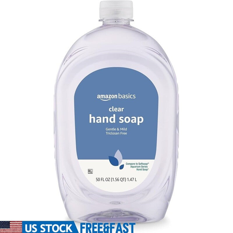 Gentle Mild Liquid Hand Soap Refill - Triclosan-Free, pH Balanced, 50oz