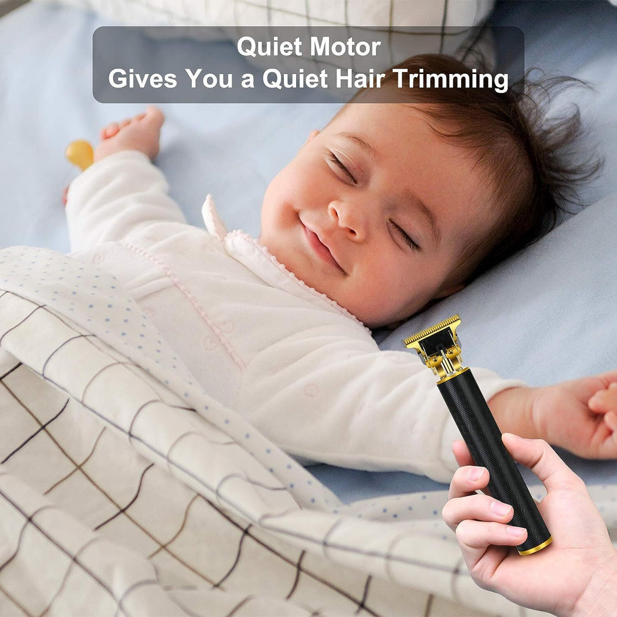 Cordless Hair Trimmer with T-Blade, Wireless Portable Grooming Tool