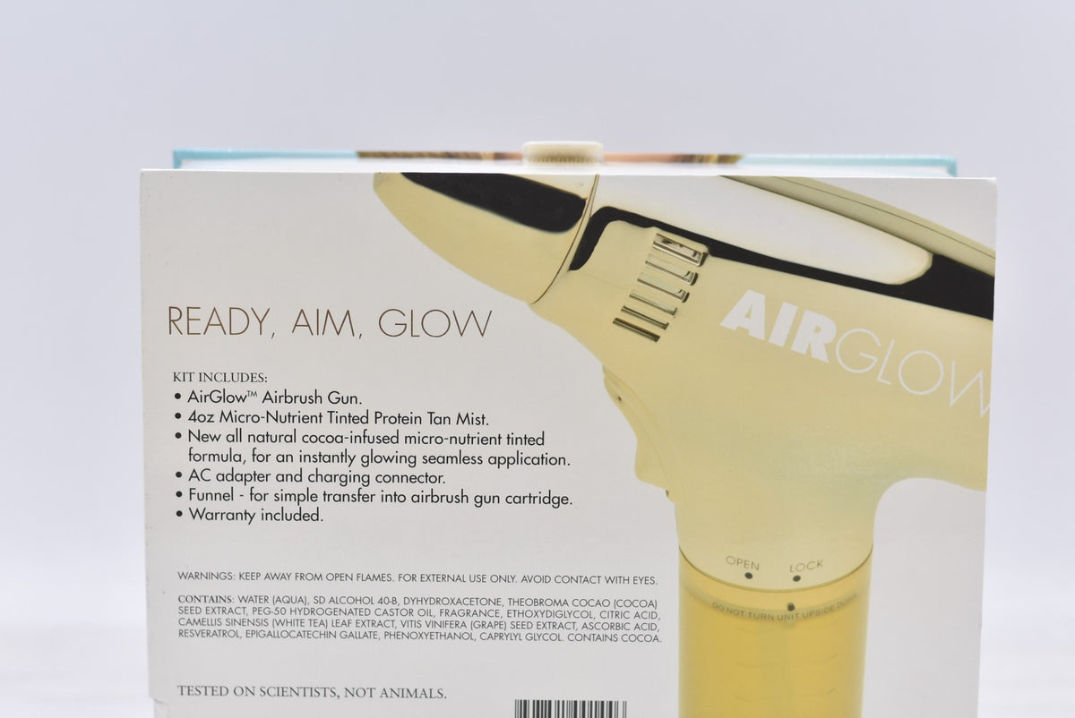 Airbrush Spray Tan Kit with Tinted Micro-Nutrient Mist & Accessories