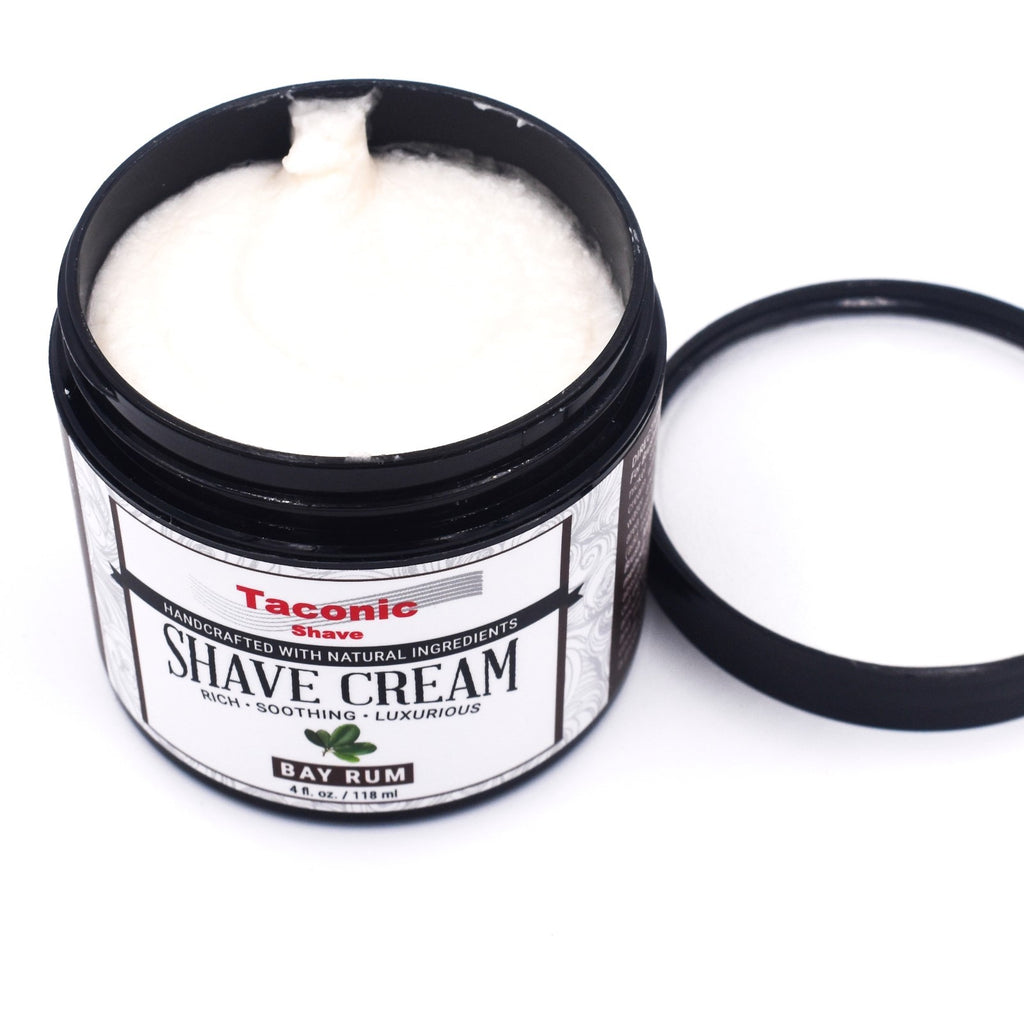 Natural Bay Rum Shaving Cream - Ultra Moisturizing Handmade in USA