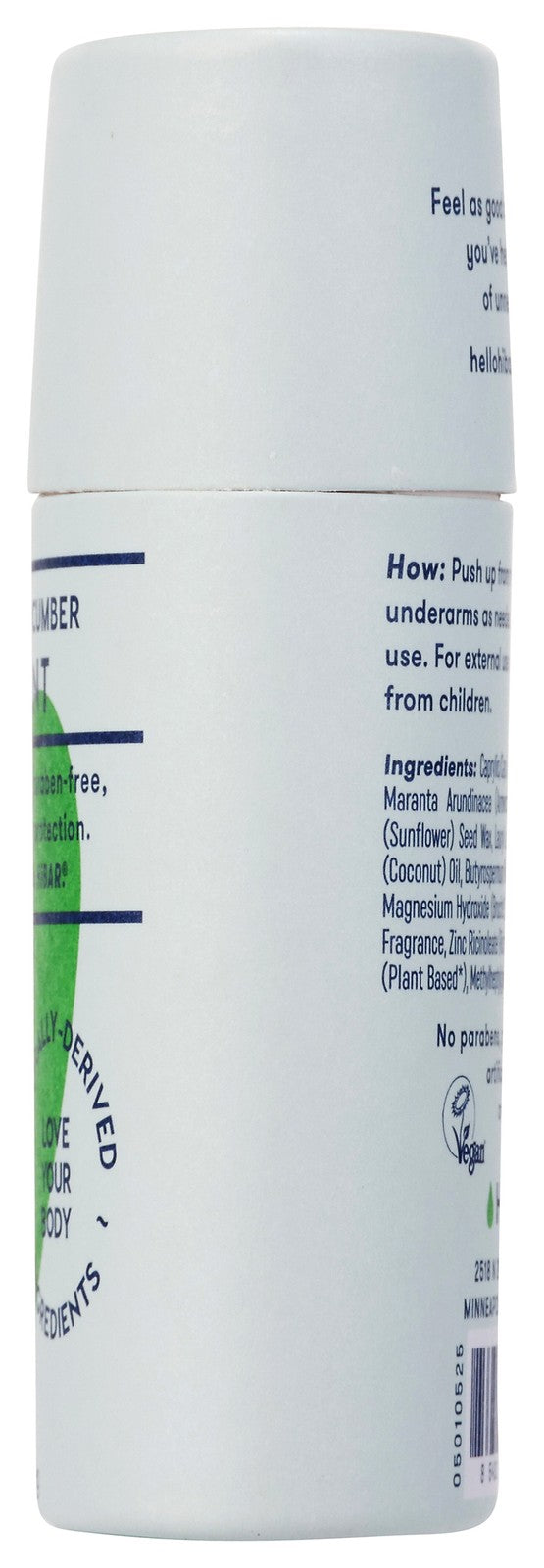 Hibar Rain Cucumber Deodorant 2.25 Oz 3-Pack - Aluminum & Paraben Free