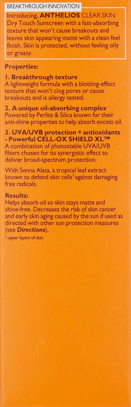 La Roche-Posay Anthelios Clear Skin SPF 60 Sunscreen Dry Touch Oil-Free