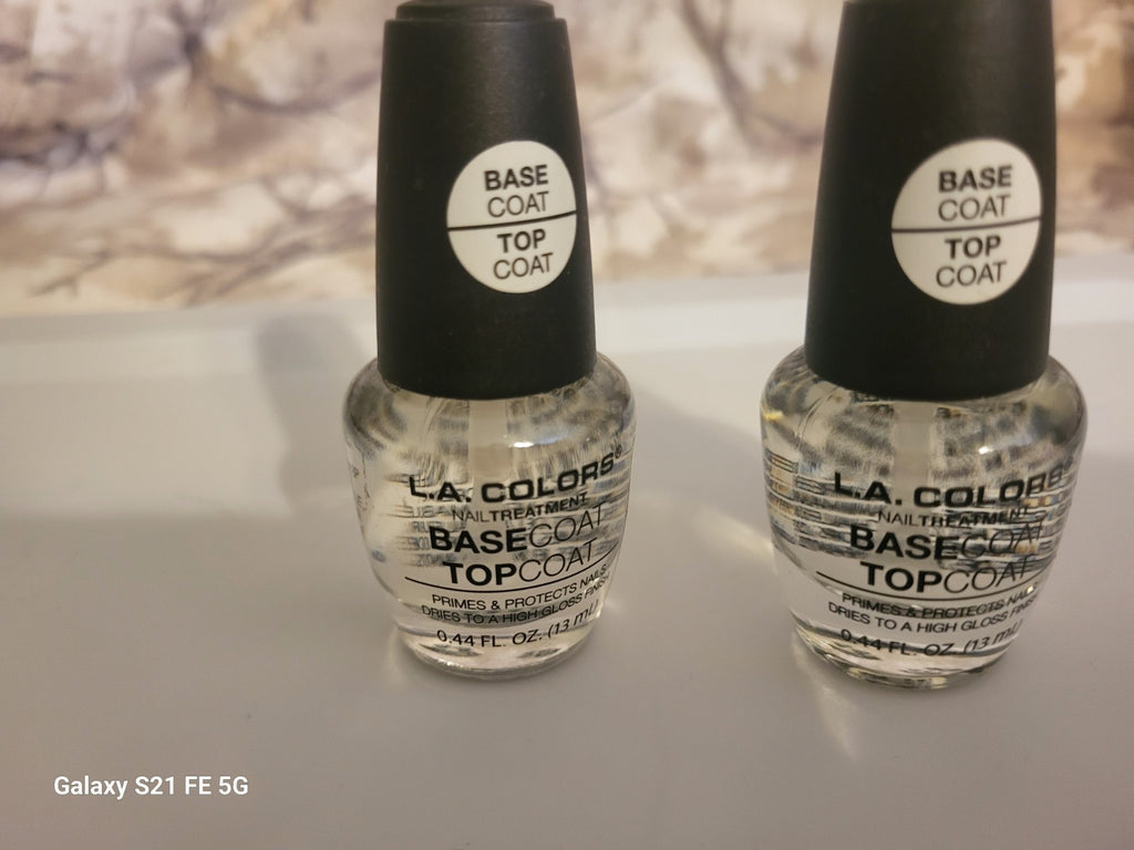 Clear Nail Polish Top Coat - 2 Pack, 0.44 Fl Oz - L.A. Colors