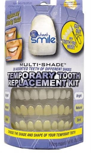 Temporary Tooth Replacement Kit 30 Multi-Shade Cosmetic Dental DIY