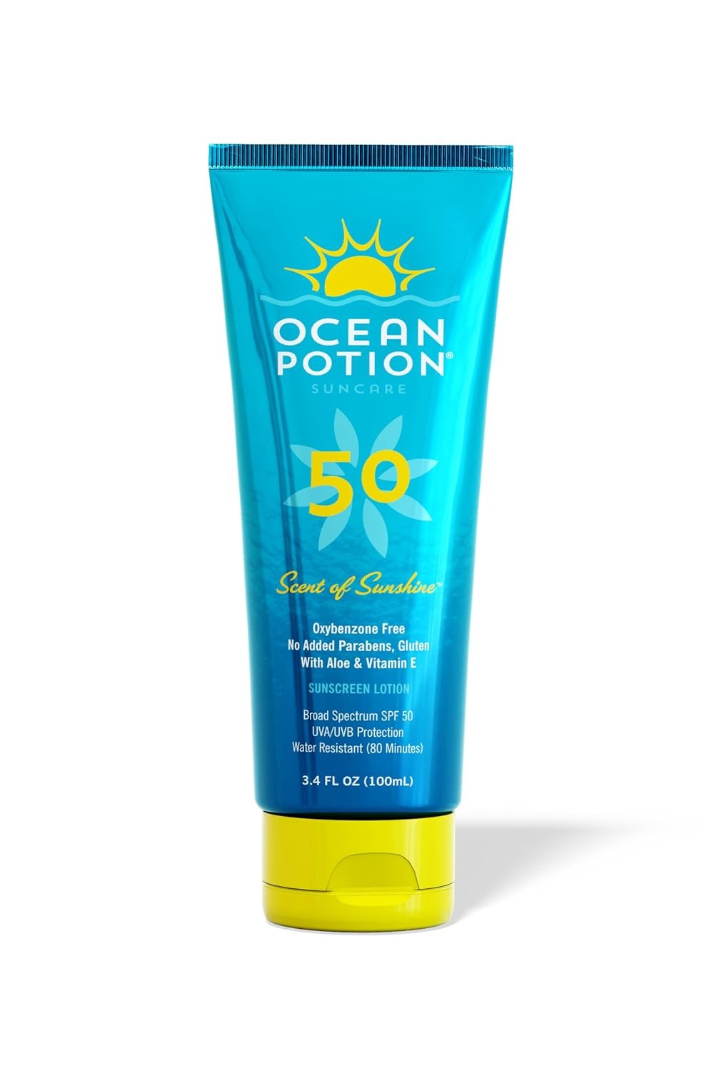 SPF 50 Water-Resistant Sunscreen Lotion with Aloe & Vitamins - 3.4 Fl Oz