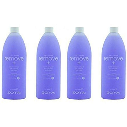 3-in-1 Nail Polish Remover 32oz Pack of 4 - Gentle, Nourishing Cleaner