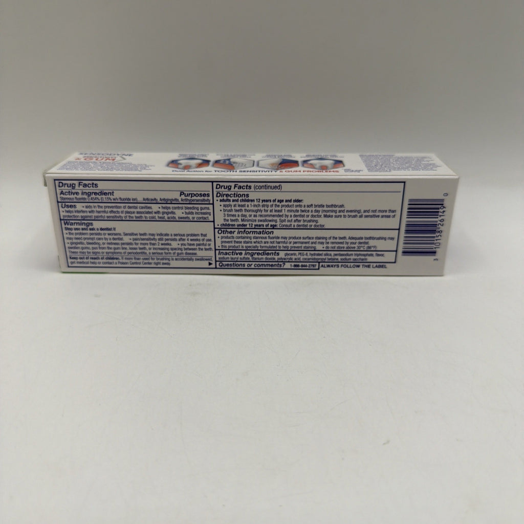 Sensodyne Gum Sensitive Toothpaste Clean & Fresh 3.4 Oz - 2 Pack