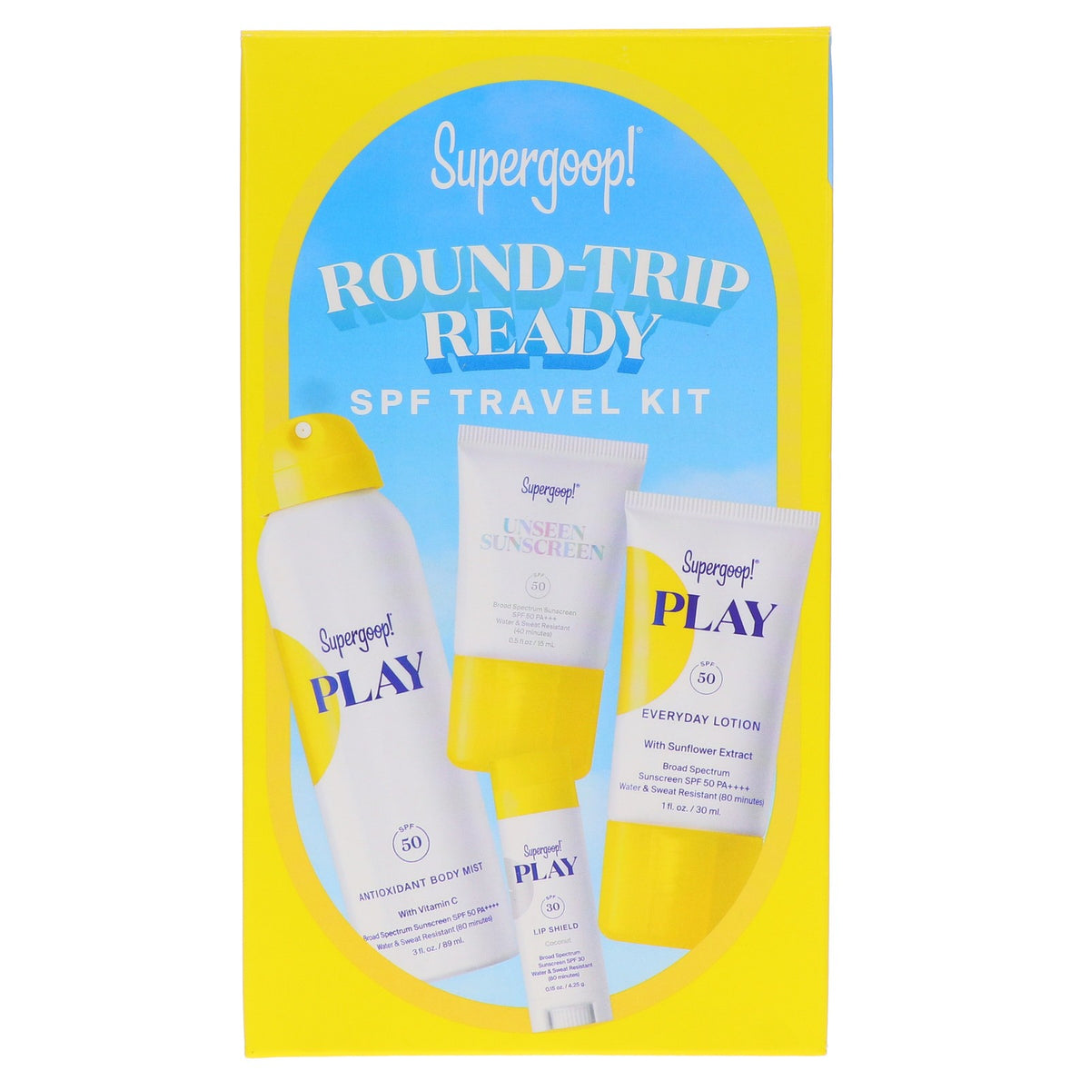 Travel SPF Kit with Sunscreen & Hydrating Skincare - TSA Friendly
