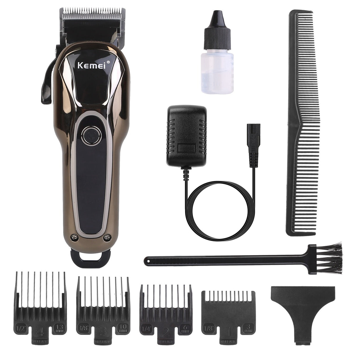 Professional Cordless Hair Clippers Trimmer Kit for Men & Barber Salon Use