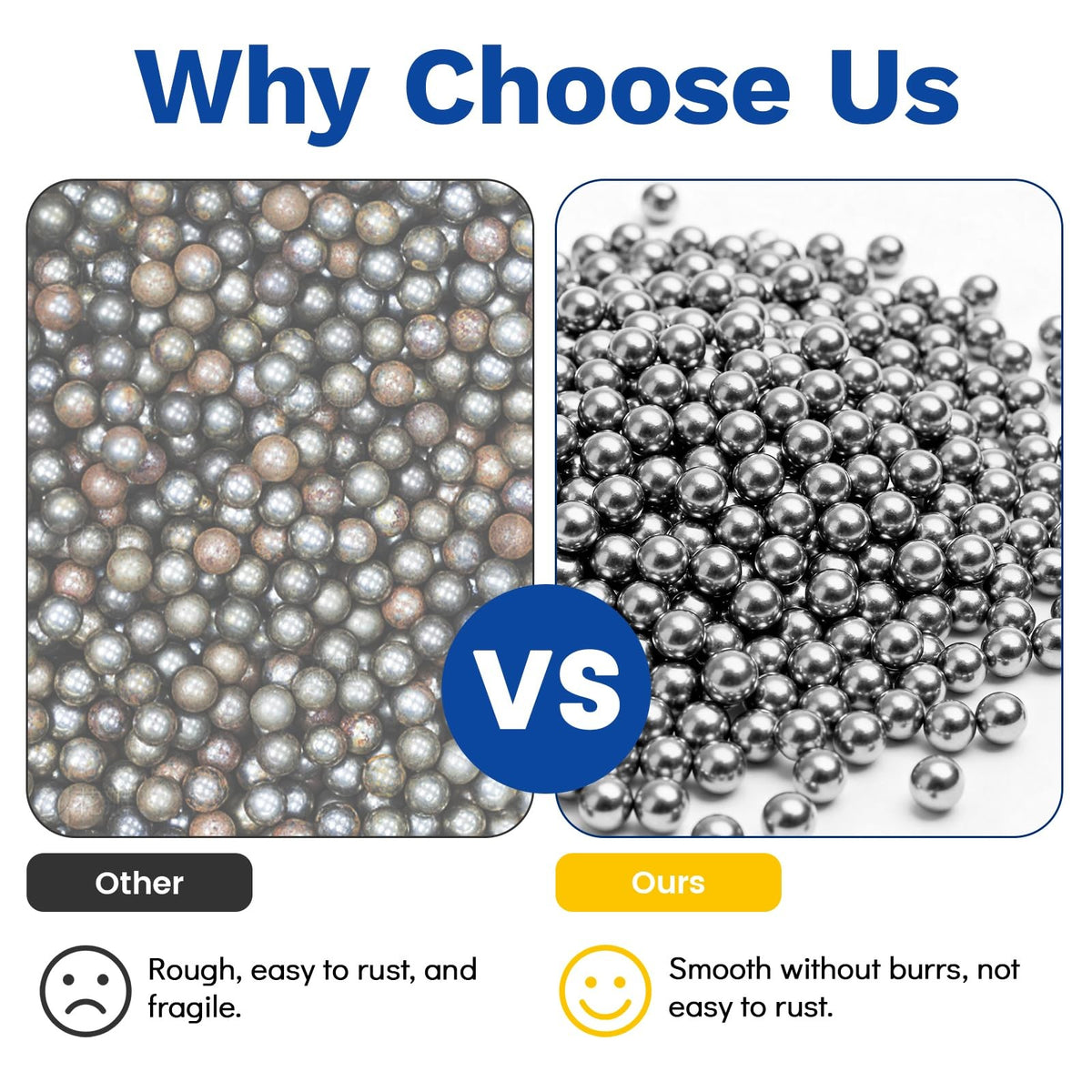 840 Pcs Stainless Steel Ball Bearings for Bicycle and Mechanical Use - Multiple Sizes