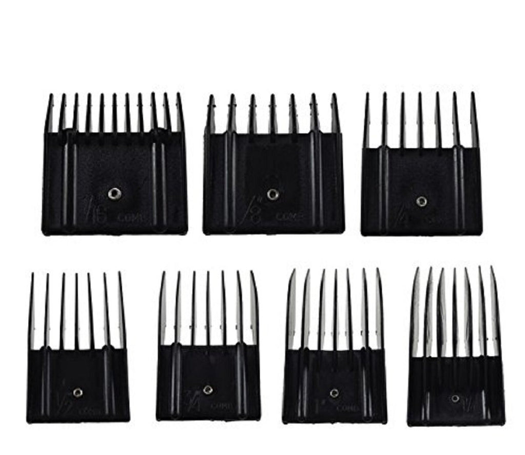 Universal Clipper Guide Comb Set for Oster, Wahl, Andis - 7 Sizes