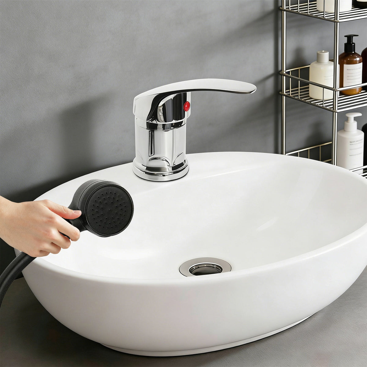 Salon Water Faucet Set with Sprayer for Hair Wash Basins