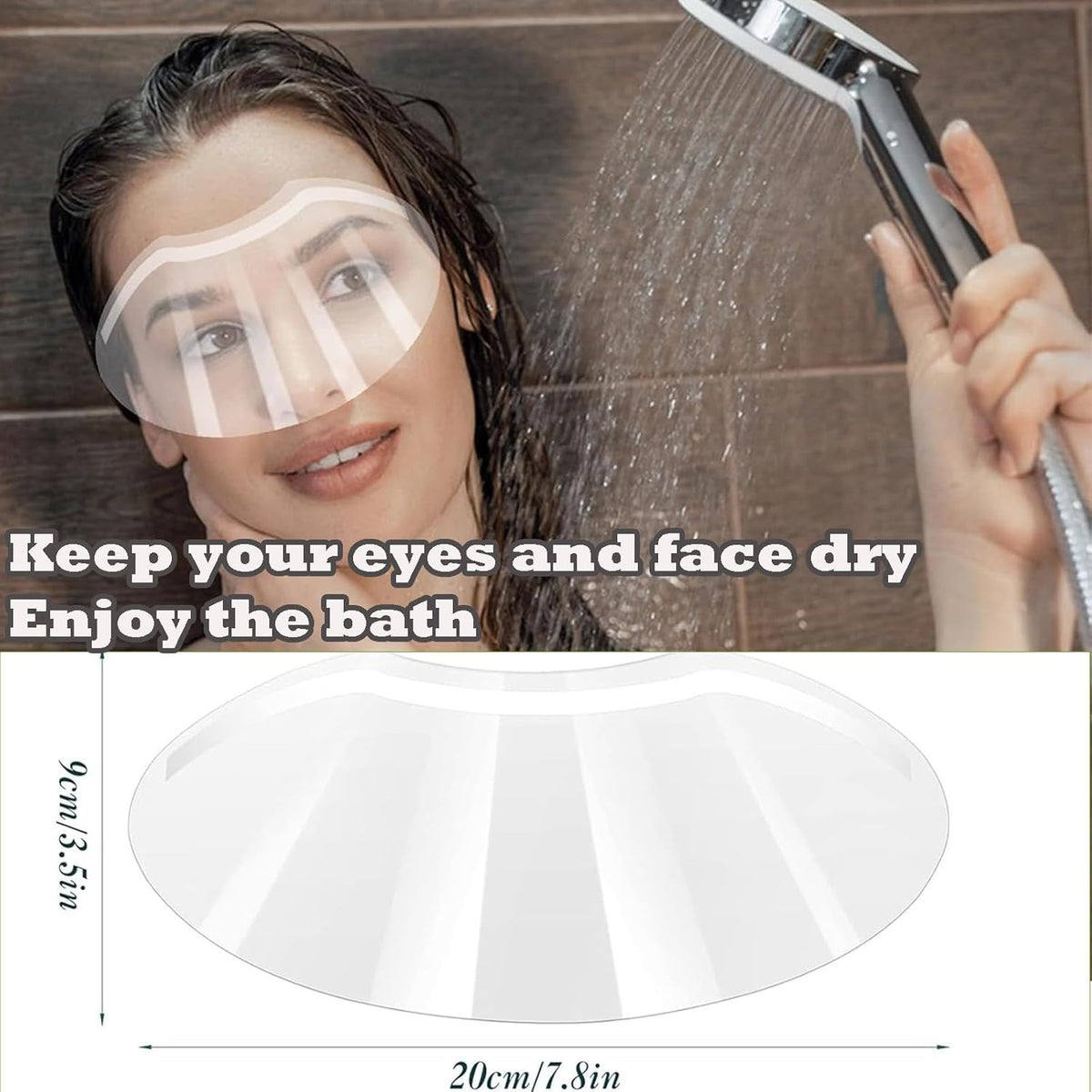 Disposable Face Shields for Shower & Salon Use - 100 Pack
