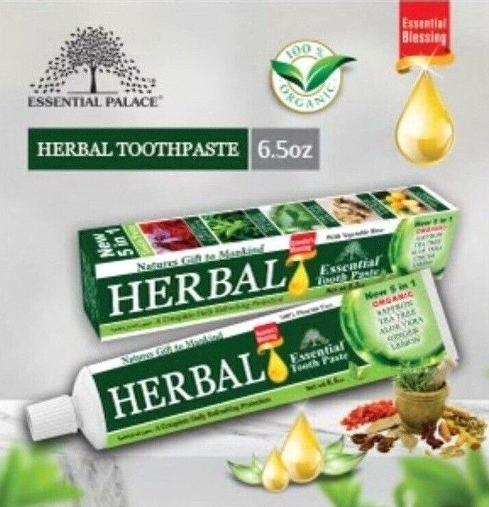 Herbal Fluoride-Free Toothpaste 5-in-1 Vegetable Base Natural Oral Care