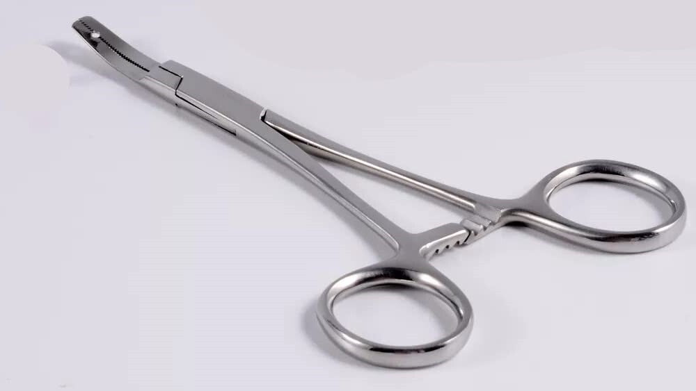 Dermal Anchor Holder 6" Body Piercing Forceps Hemostat Clamp Tool (3