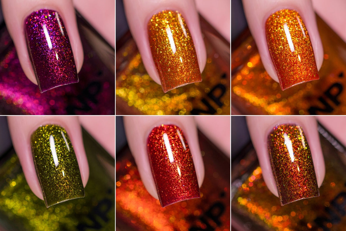Fall Nail Polish Set - 6 Rich Warm Colors for Autumn Manicure