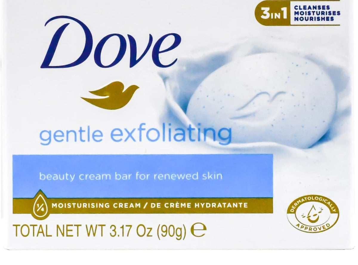 Dove Beauty Bar Soap Variety Pack 14 Count - Gentle, Exfoliating, Shea & Coconut