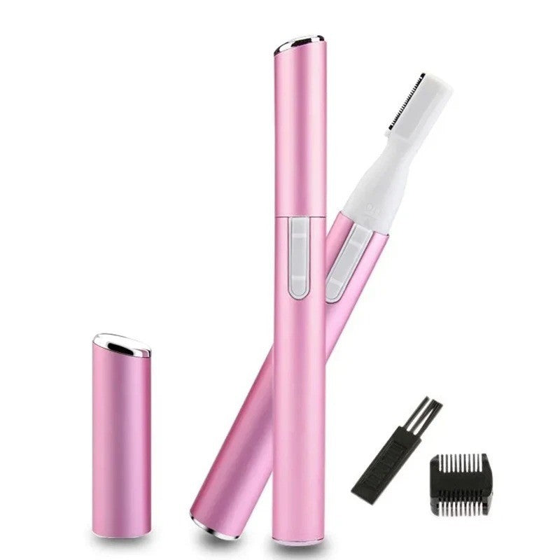 Electric Eyebrow Trimmer & Facial Hair Remover for Women - Compact & Portable